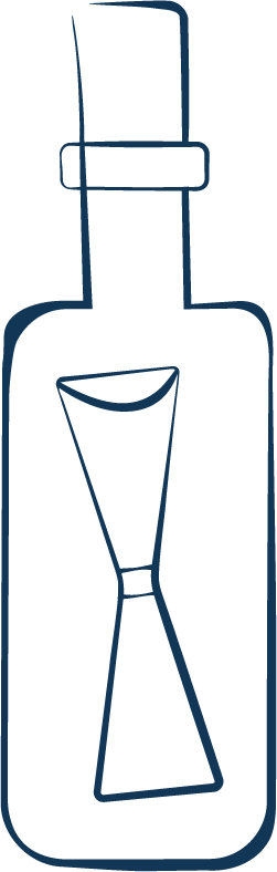 garrafa com mensagem dentro